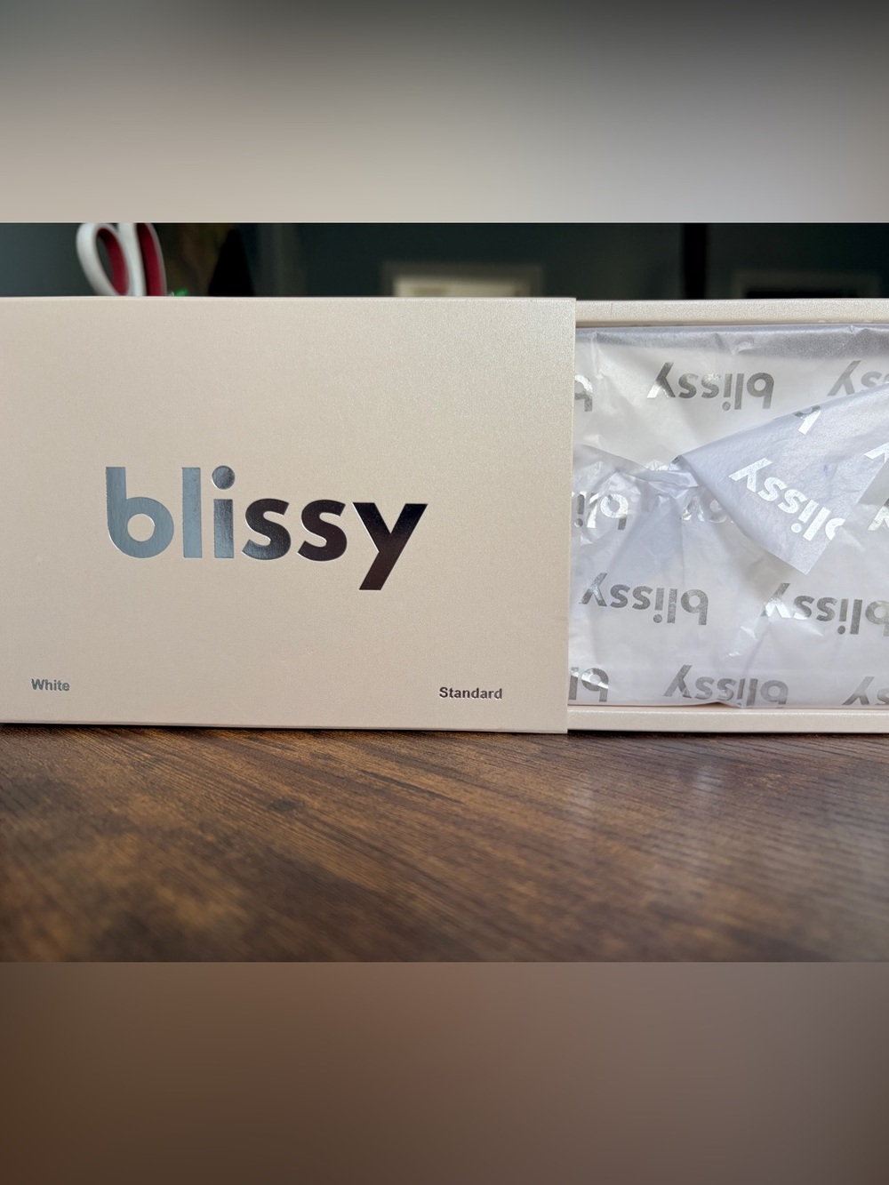 NEW Blissy Standard White silk pillowcase single